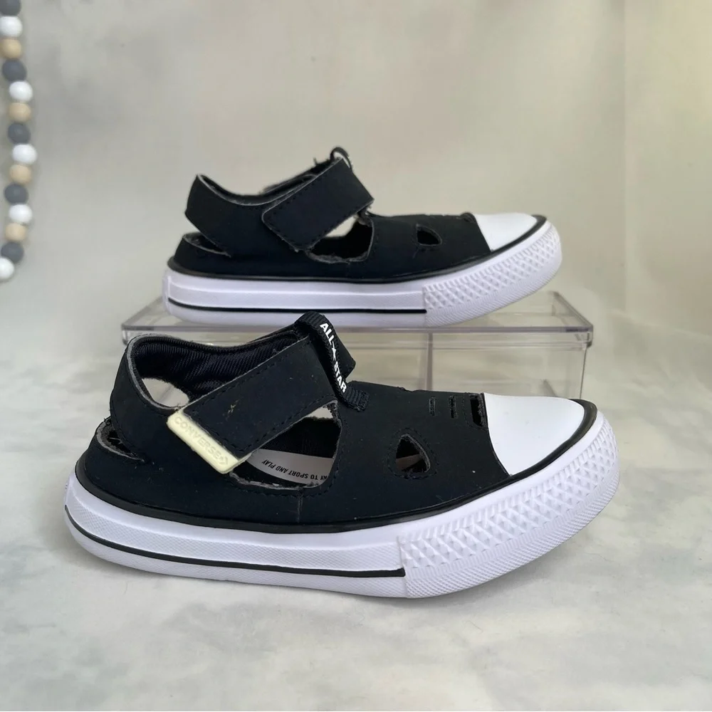 Toddler Converse Chuck Taylor All Star SuperPlay Sandal Kids 9 Black/White